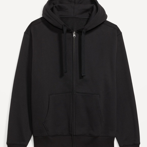 NWT OLD NAVY Oversized Full-Zip Hoodie Color Black Jacket Size Medium - Picture 4 of 5